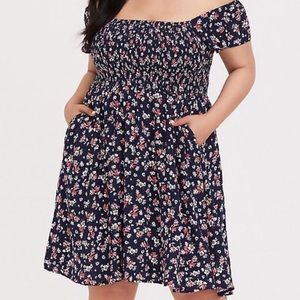 Torrid off the shoulder dress